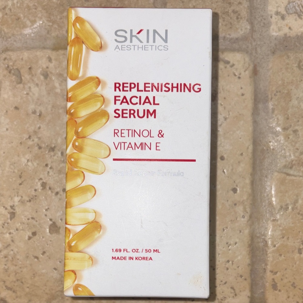 Skin Aesthetics Retinol Vitamin E Facial Serum 1.69 oz NIB Anti Aging
